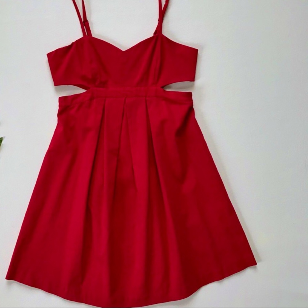 Sparkle & Fade side cut out mini dress